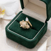 Majestic Panther Gold Finish Ring