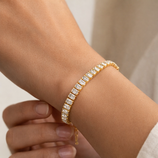 Baguette Nene Tennis Bracelet