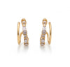 Diamond Baguette Hoop Earrings