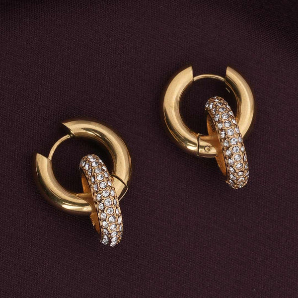 Shimmering Double Hoop Earrings