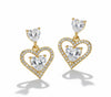 Heart Cut Zirconia Earrings