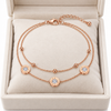 Roman Crystal Disc Anklet