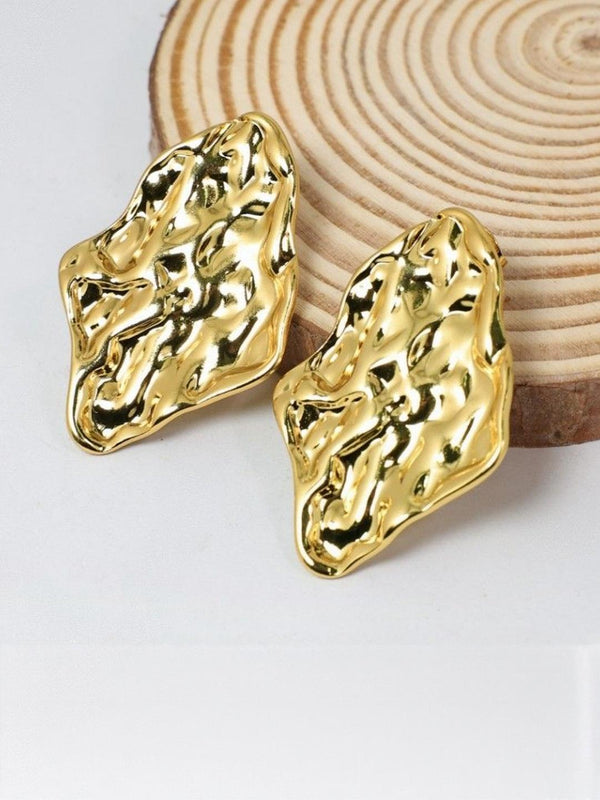Gold Crushed Earrings
