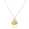 Open Shell Pearl Necklace
