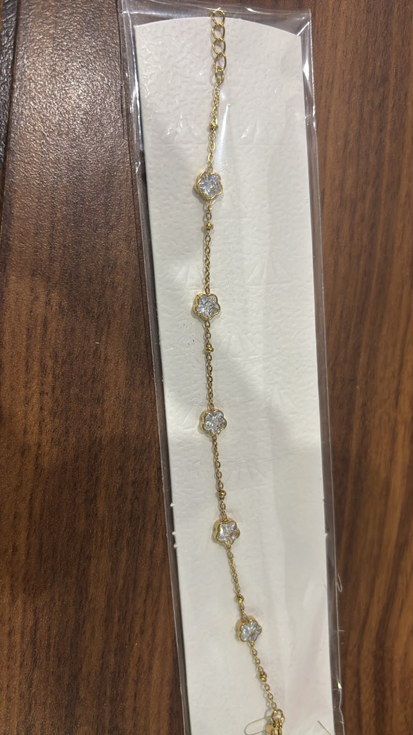 Crystal Flower Bracelet