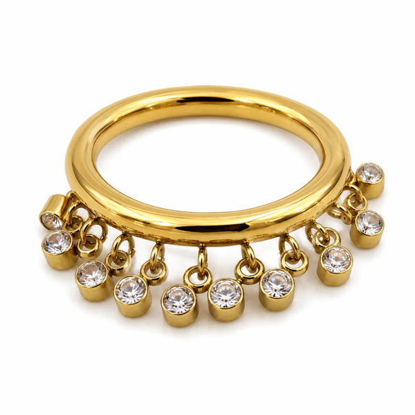 Stone Tassel Ring