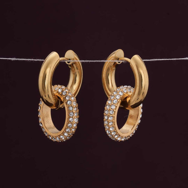 Shimmering Double Hoop Earrings
