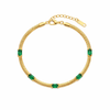 Redangle emerald wiper chain Bracelet