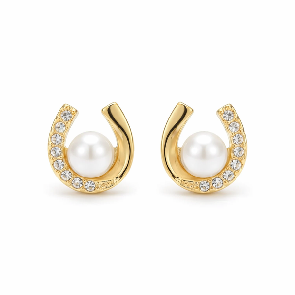 Ox Bow Pearl Earring