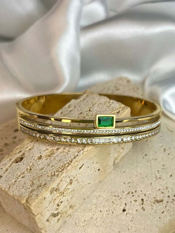 Emerald Stack Bangle