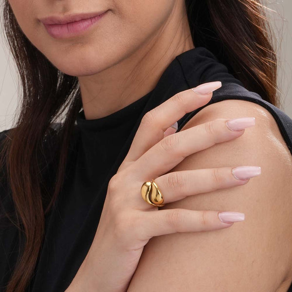 Gold Plated Adjustable Finger ring