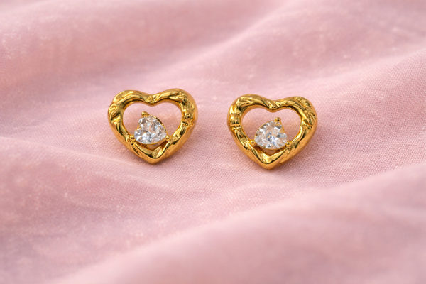 Crystal Heart Earring