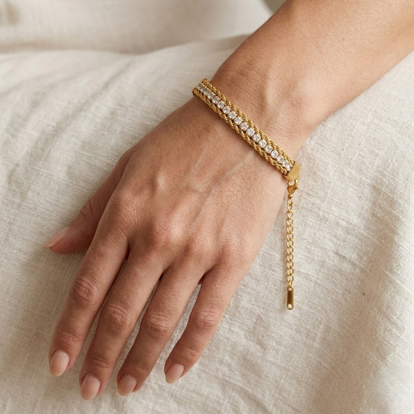 Braided Tennis Bracelet