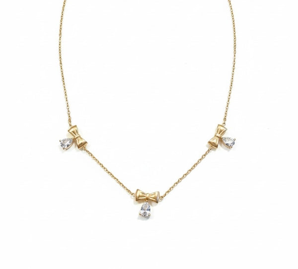 Teardrop Bow chain Pendant