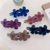Matte Double Flower Hair Clips hair claw clip for women by Fix My Hairs