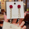 Rose Tassel Earring