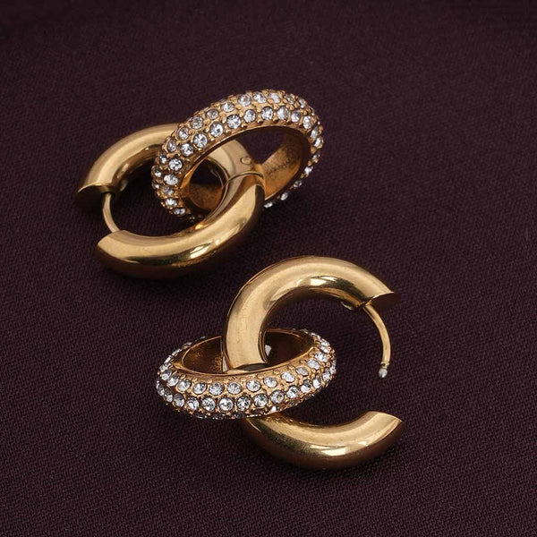 Shimmering Double Hoop Earrings