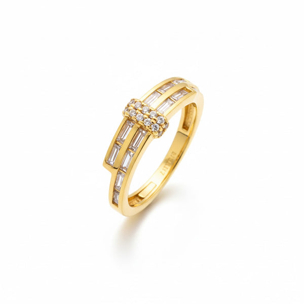 Onyx 24K Gold Plated Ring