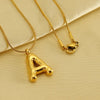 Viral Gold Bubble Letters Necklace