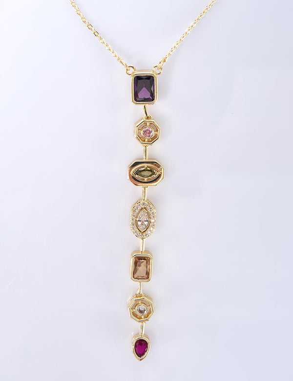 Multicolored Stone Necklace