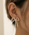 Diamond Bow Earring
