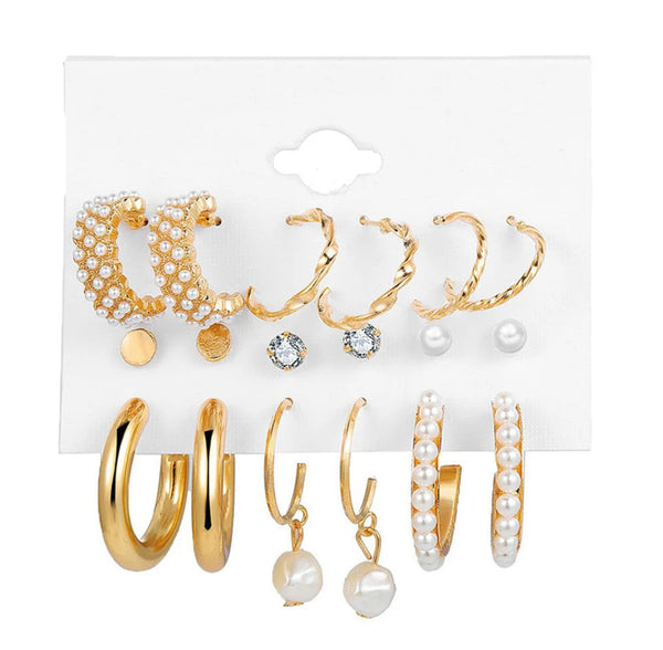 Galaxy Gold Tone Earrings