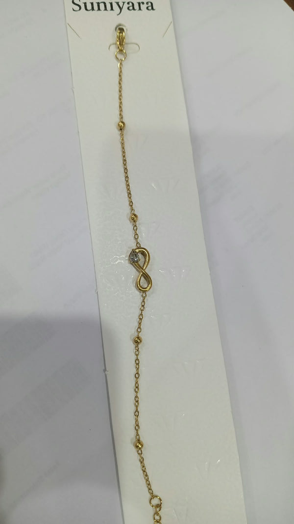 Teardrop Crystal Infinity Bracelet