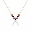 Ruby Leaf Tulip Necklace