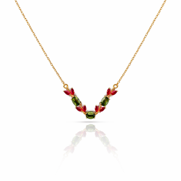 Emerald Tulip Necklace