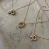 Diamond Studded Bubble Letters~ Necklace