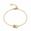 Textured Gold Heart Bracelet