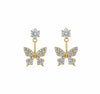 Solitaire Butterfly drop Earrings