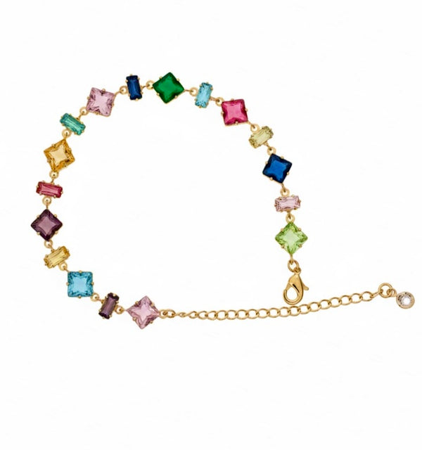 Rainbow Shine Crystal Bracelet- DR