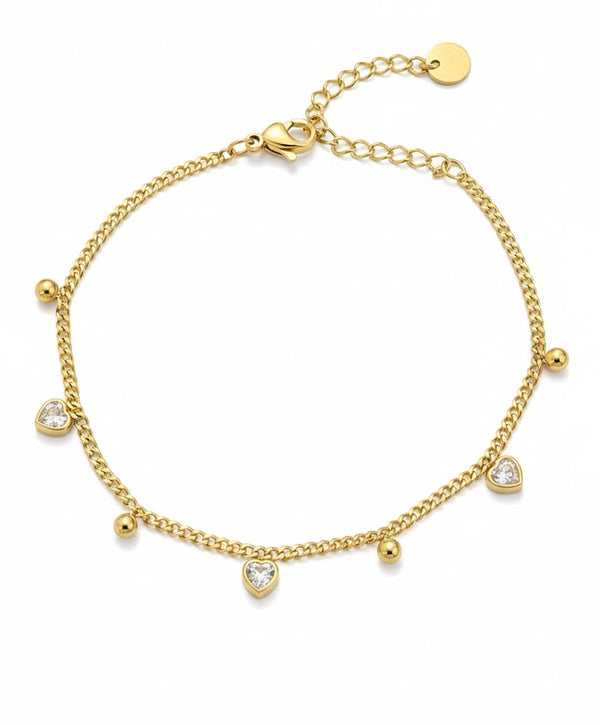 Dangle Motif Crystal Bracelet