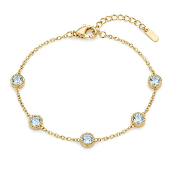 Crystal Sphere Chain Bracelet