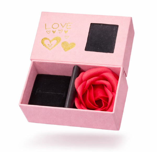 Solid Gold Dainty HeartNecklace with Rose Box