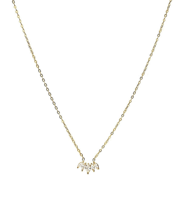 Crystal Vibe Gold Necklace