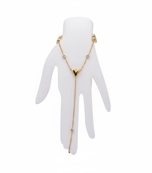 Heart Charm Hand Chain