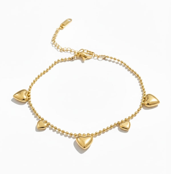 Heart Around Chain Bracelet