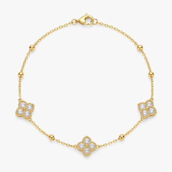 Lily Studded Chain Bracelet
