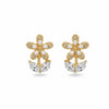 Dainty Glass pearl Flower Earring