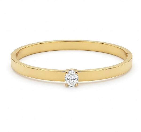 Oval Diamond Crown Bracelet