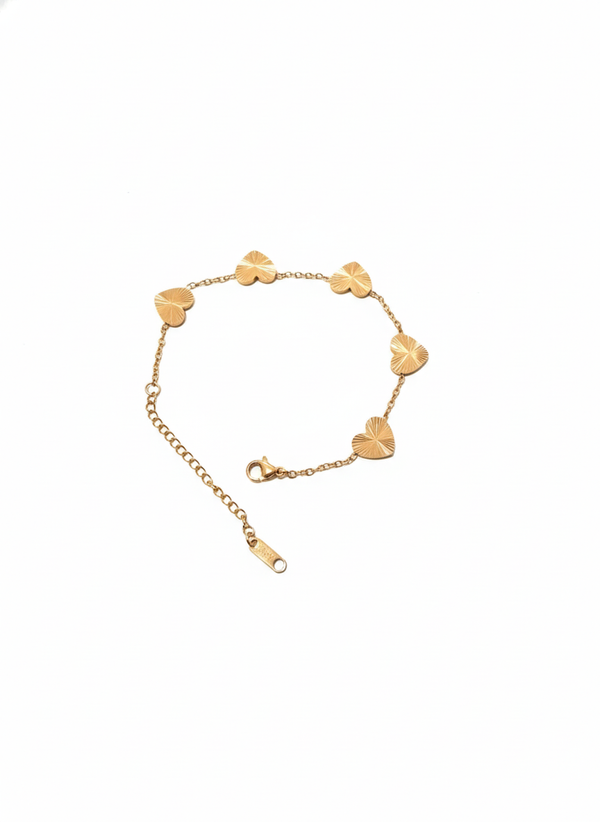 Gold heart Bracelet