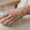 Crystal Flower Studded Bracelet