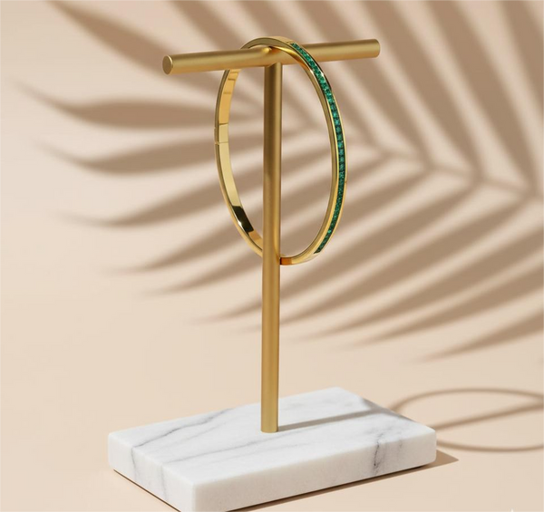 Emerald Slim Line Bracelet