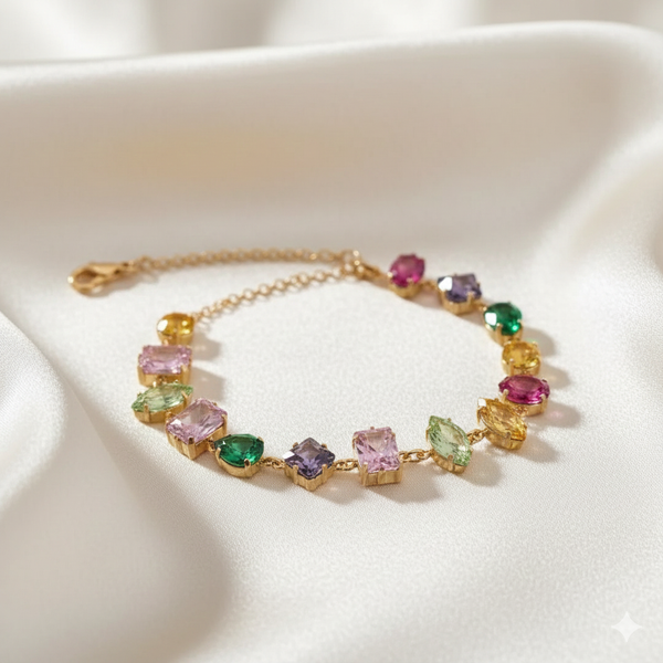 Glass Garden Multi Colour Bracelet