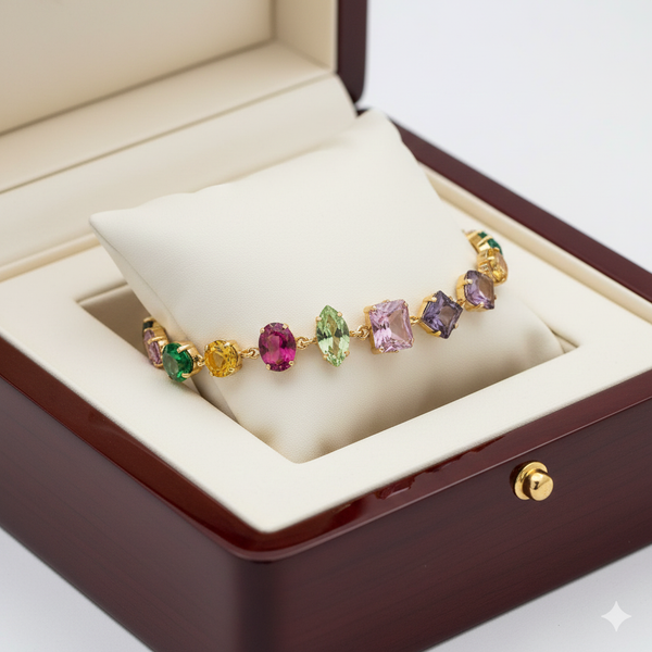 Glass Garden Multi Colour Bracelet