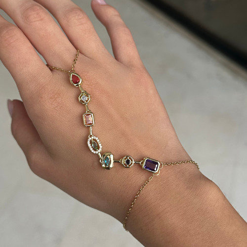 Zircon Stone Hand Chain