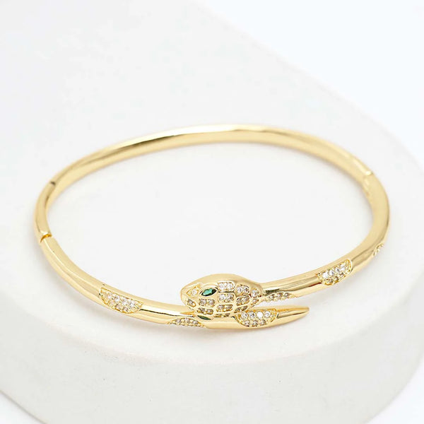 Snake Motif Bangle Bracelet