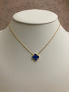 Blue cleef Neckalce